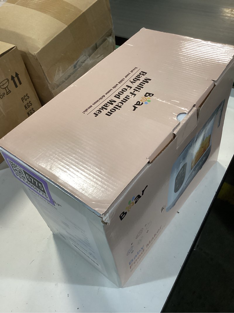 Condition photo showing New/Like New for BEAR 2024 Baby Food Maker | One Step Baby Food Processor Steamer Puree Blender | Auto Cooking & Grinding | Baby Food Puree Maker with Self Cleans | Touch Screen Control, White