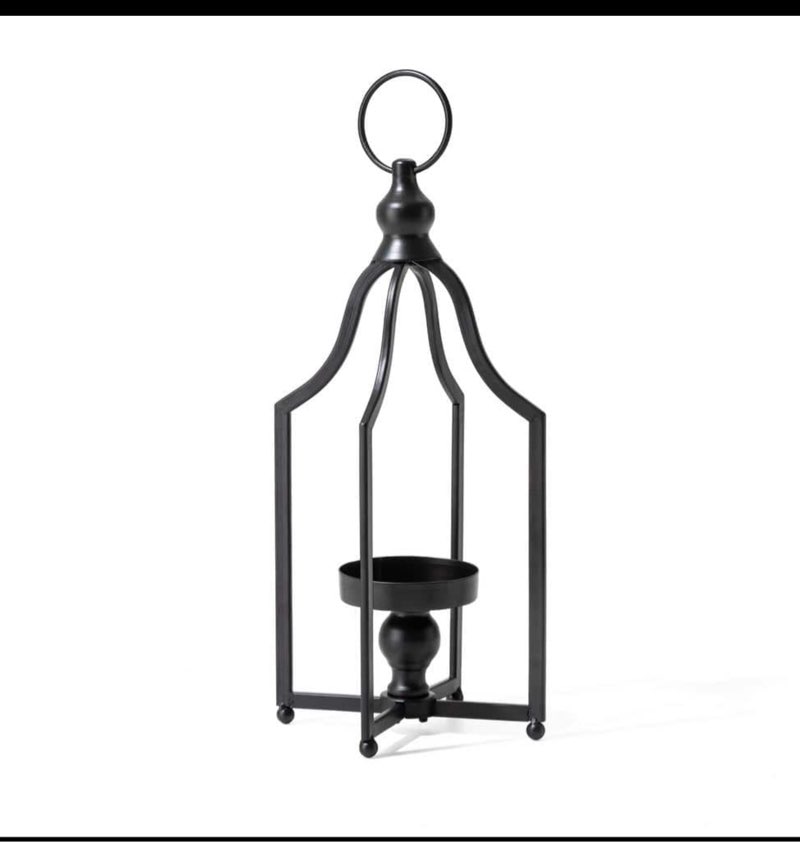 Glitzhome Modern Farmhouse Lantern, 16.50"