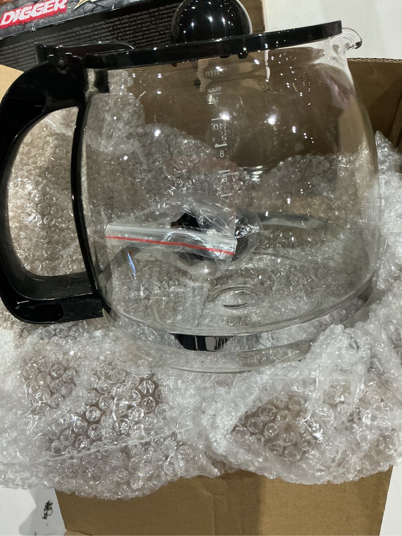 Condition photo showing As Is for coffee machine replacement for hamilton beach 12 cup glass carafe-with head three different height size 49902/04 coffee maker 49915 49905 49317 49467 49611 49934 46290 46299 46293 43874 49630 49615