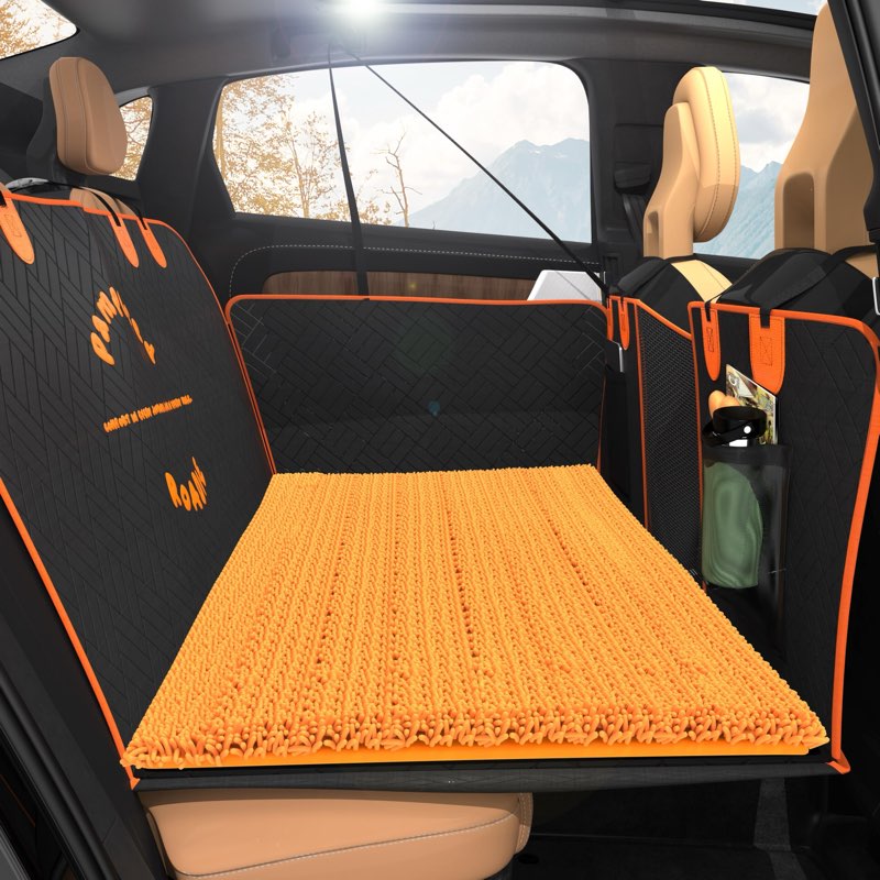 ( Similar product) Heavy-Duty Back Seat Extender for Dogs – Waterproof, Scratch-Resistant Dog Car Bridge with Hard Bottom, Non-Slip & Foldable Pet Seat Cover – Safer Travel for Car, Truck, SUV – 400lbs Capacity