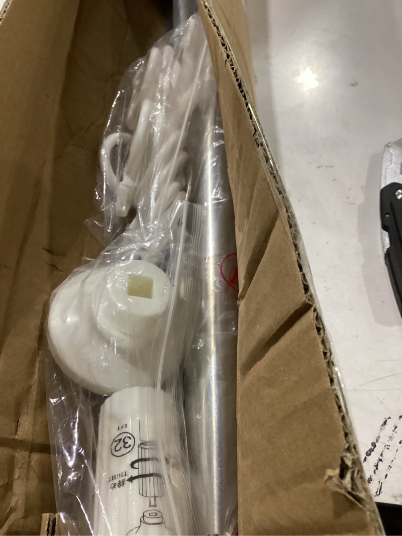 Condition photo showing Good Condition for zocone tension curtain rod 51-128 inch (4.25-10.5ft), shower curtain rod no drilling for bathroom, outdoor curtain rods for patio, heavy duty long tension rod for window, stainless steel stainless steel 51-128 inches