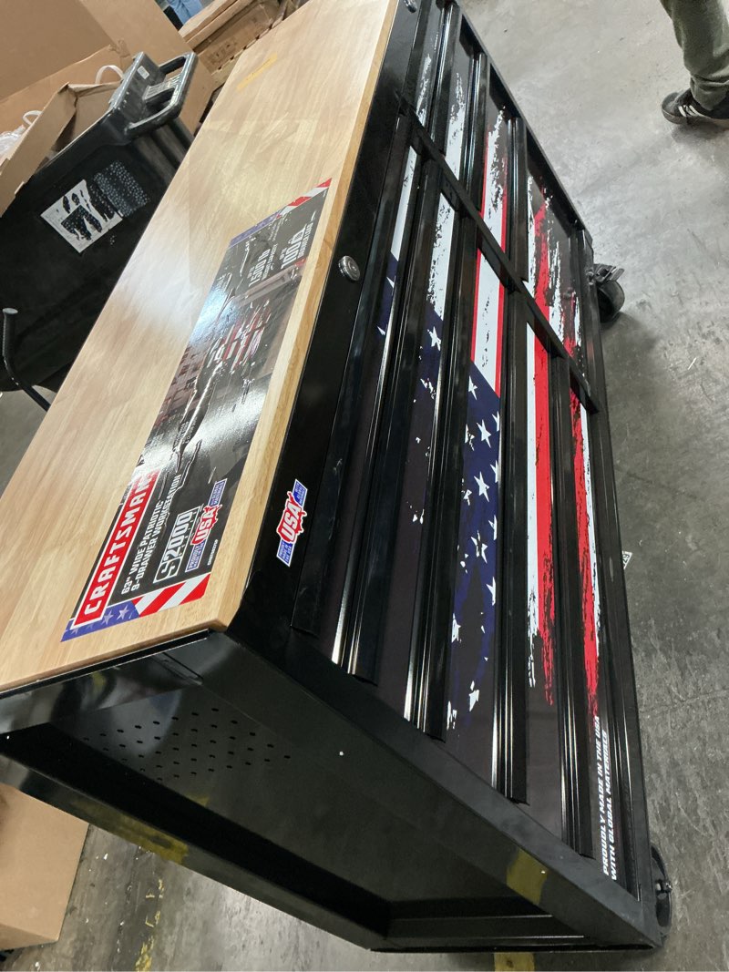 Condition photo showing Good Condition for s2000 series 63-inch 9-drawer patriotic mobile workstation