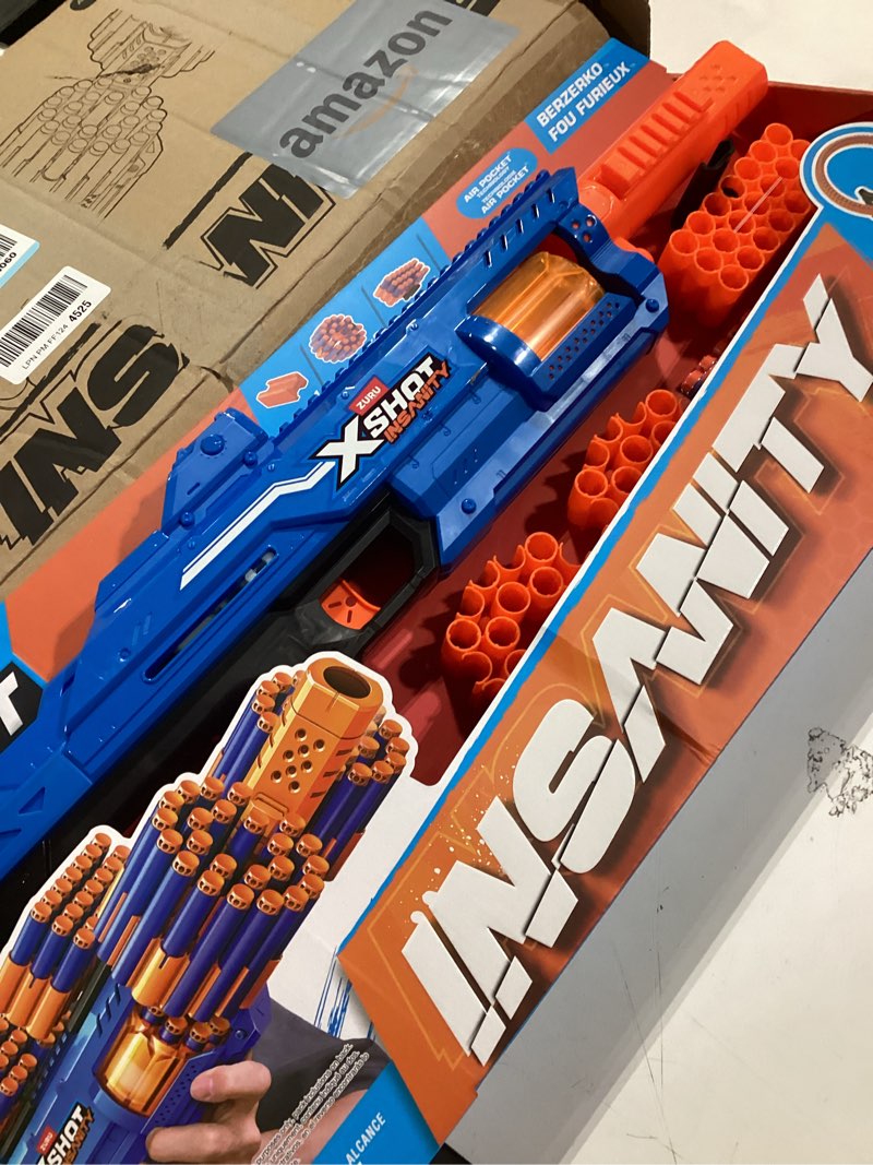 Condition photo showing Good Condition for XSHOT Insanity Bezerko by ZURU - 48 Dart Outdoor Toy with Air Pocket Technology and Storage for Boys, Girls, Teens and Adults Berzerko