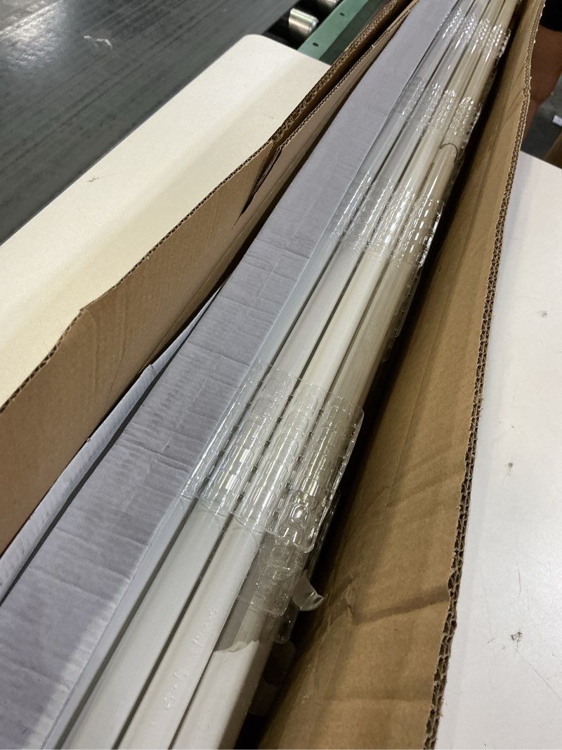 Condition photo showing As Is for ( 6 broken ) F54T5/841/HO 54W T5 HO Fluorescent Tube Light, 46 Inches T5 54 Watt Fluorecent Bulb, F54T5/841/CW, 4100K Cool White, 80 CRI, G5 Base 4300 Lumens 25 Pack