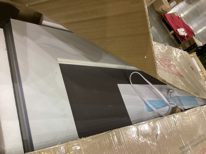 Condition photo showing Good Condition for ISKM 40'' x 24'' LED Mirror for Bathroom Lighted Vanity Mirror for Wall Front Lights + Backlit LED Bathroom Mirror Anti-Fog Tempered Glass ETL Listed Front and Backlit 40"L x 24"W