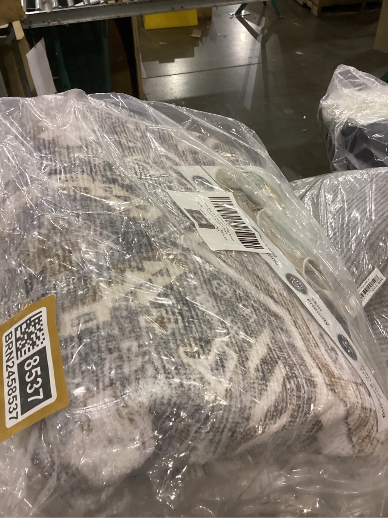 RESARE-Area Rug 6X9 Rug for Living Room-Machine Washable Rugs for Bedroom-Soft Vintage Grey Non Slip