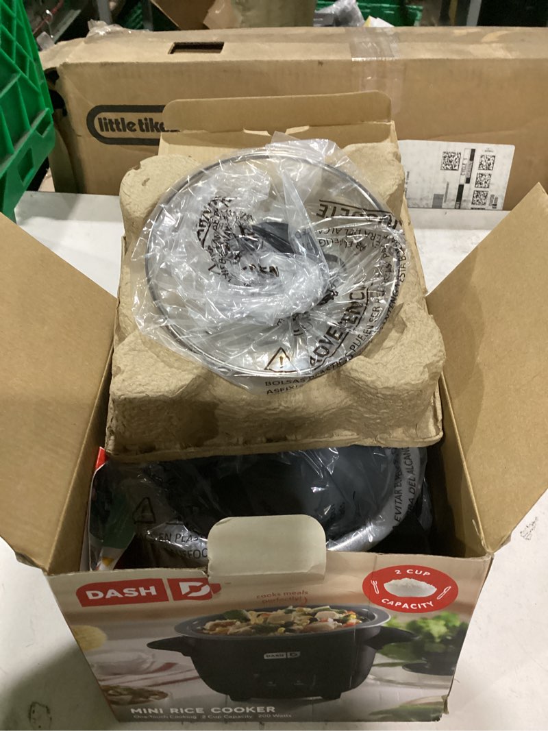 Condition photo showing Good Condition for dash mini ceramic rice cooker - designed for single-serve cooking - compact rice cooker with nonstick removable pot, keep warm function & easy-to-clean sleek design - black ceramic mini rice cooker with keep warm black ceramic