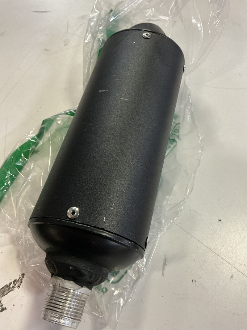 Condition photo showing Good Condition for jmchstore performance exhaust muffler silencer for predator 212 196cc gx160 420cc 301cc gx390 98cc 6.5hp, coleman ct200u bt200x kt196 ct100u baja massimo mb200 go kart engine mini bike parts (black)