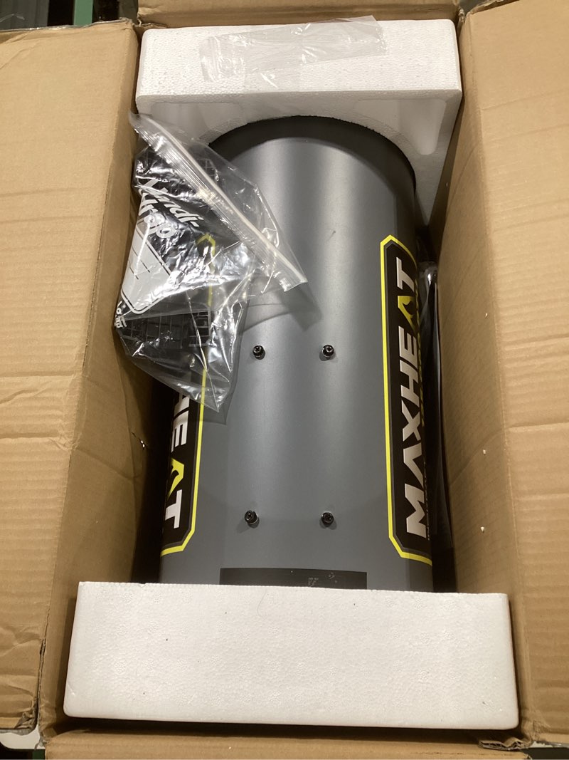 Condition photo showing As Is for InoKraft Maxheat MH125 125,000 BTU Forced Air Propane Heater, Auto 25-95F On/OFF Control, Portable Garage/Shop Heater for Garages, Job Sites - 10ft Hose