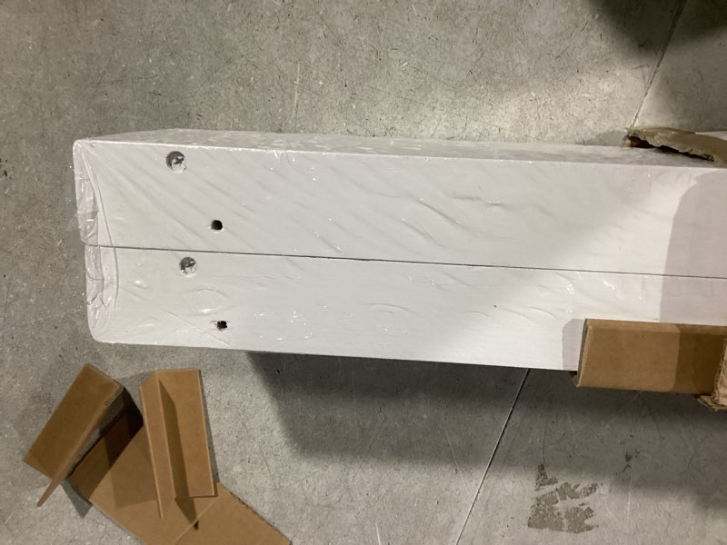 Condition photo showing Good Condition for 72Inch Floating Shelves for Wall 2 Pack Shelves for Bedroom|Kitchen|Bathroom Wall Mounted Rustic Wood Floating Shelf with Invisible Brackets for Books|Storage|Decor, Oak