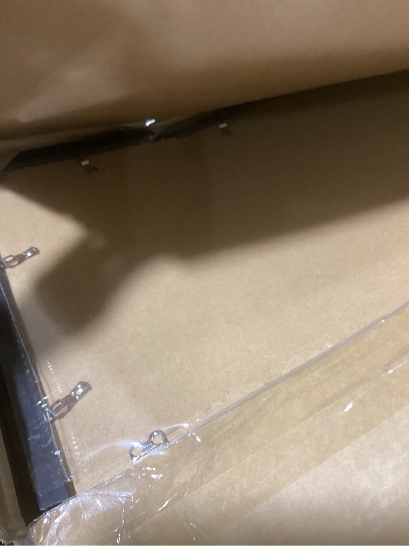 Condition photo showing As Is for a plus max square 24x24 frame, black engineered wood picture frame for 24 x 24 picture poster photo, light weight 24 by 24 frame with wood-grain for wall - 1 pack/black/24 x24 black 24x24 1 pack