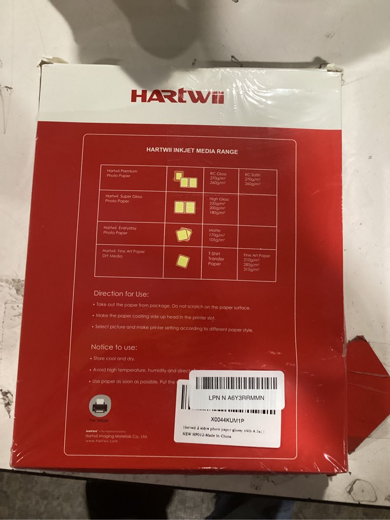 Condition photo showing Good Condition for HARtwii 110 Sheets Thick Double Side Glossy Photo Paper 8.5x11 Inches 69lbs for Inkjet Printers and 