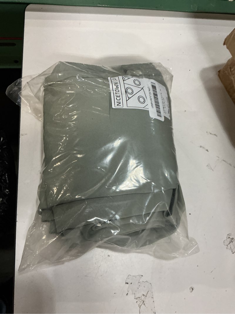 Condition photo showing Good Condition for NICETOWN Window Curtain Panels, Thermal Insulated Solid Grommet Blackout Draperies/Drapes for Basement (Greyish Green, 1 Pair, 34 by 54-inch)