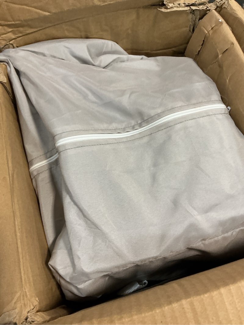 Condition photo showing New/Like New for baby delight lunaire full size crib | breathable mesh baby crib | tool-free assembly baby bed | pebble grey