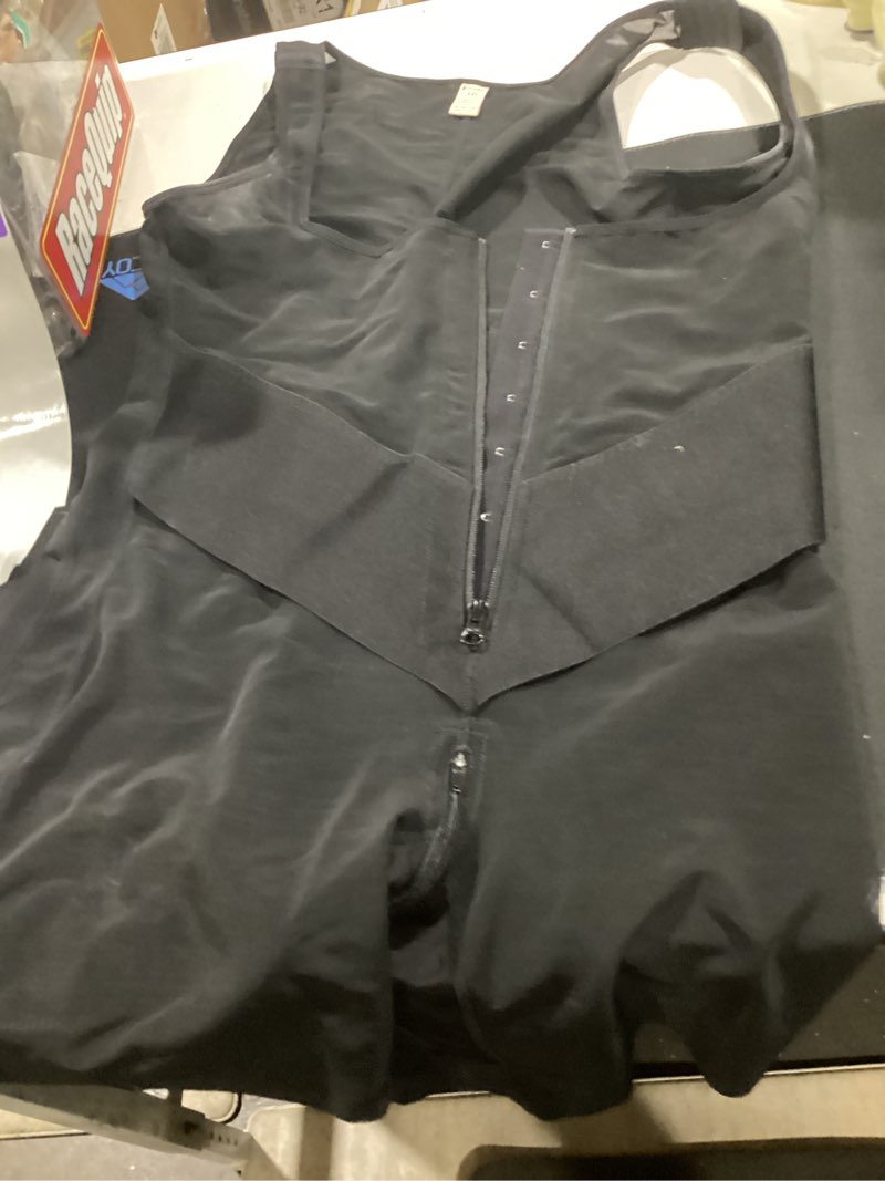Condition photo showing As Is for feelingirl fajas colombianas moldeadoras butt lifting shapewear tummy control postpartum faja body shaper with zipper crotch black 3x-large