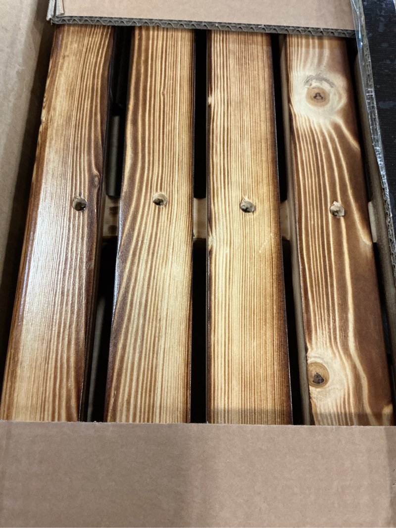 Condition photo showing Good Condition for urforestic solid wood indoor/outdoor 3 1/2" high riser step - non-slip all weather top & feet mobility assistance