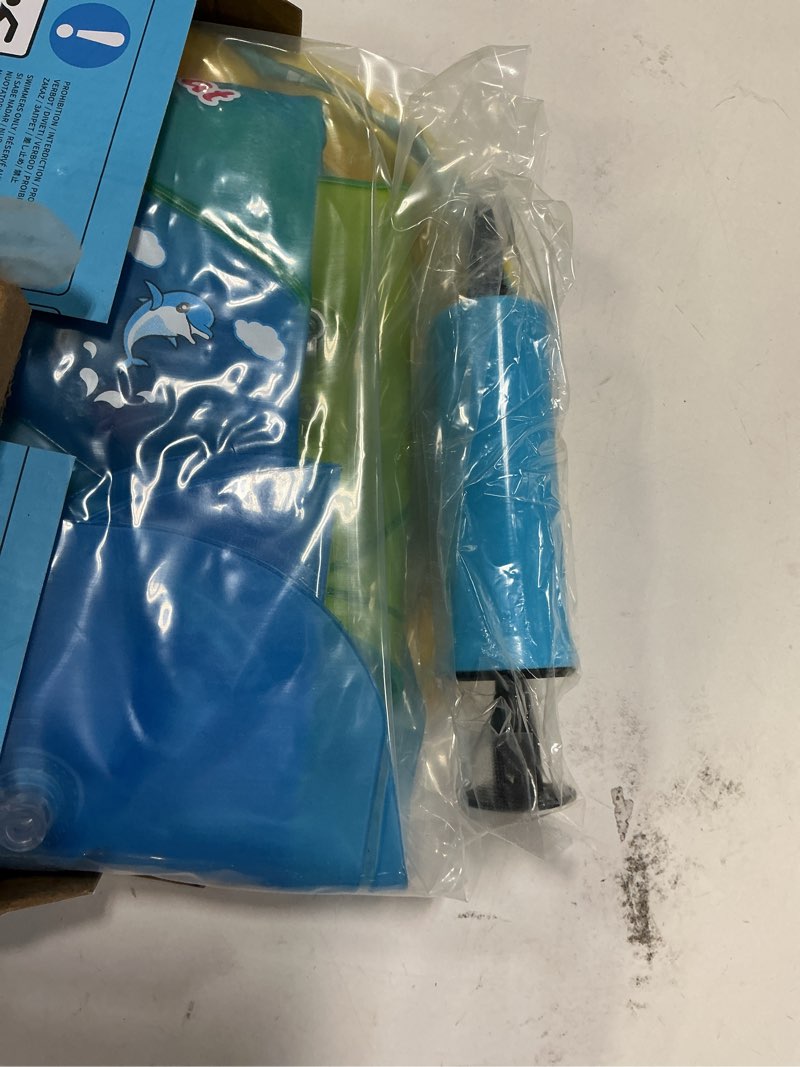 Condition photo showing Good Condition for Swimbobo Baby Swimming Float Kids Inflatable Swim Ring with Safety Support Bottom Swimming Pool Accessories for 3-36 Months Large Blue Dolphin