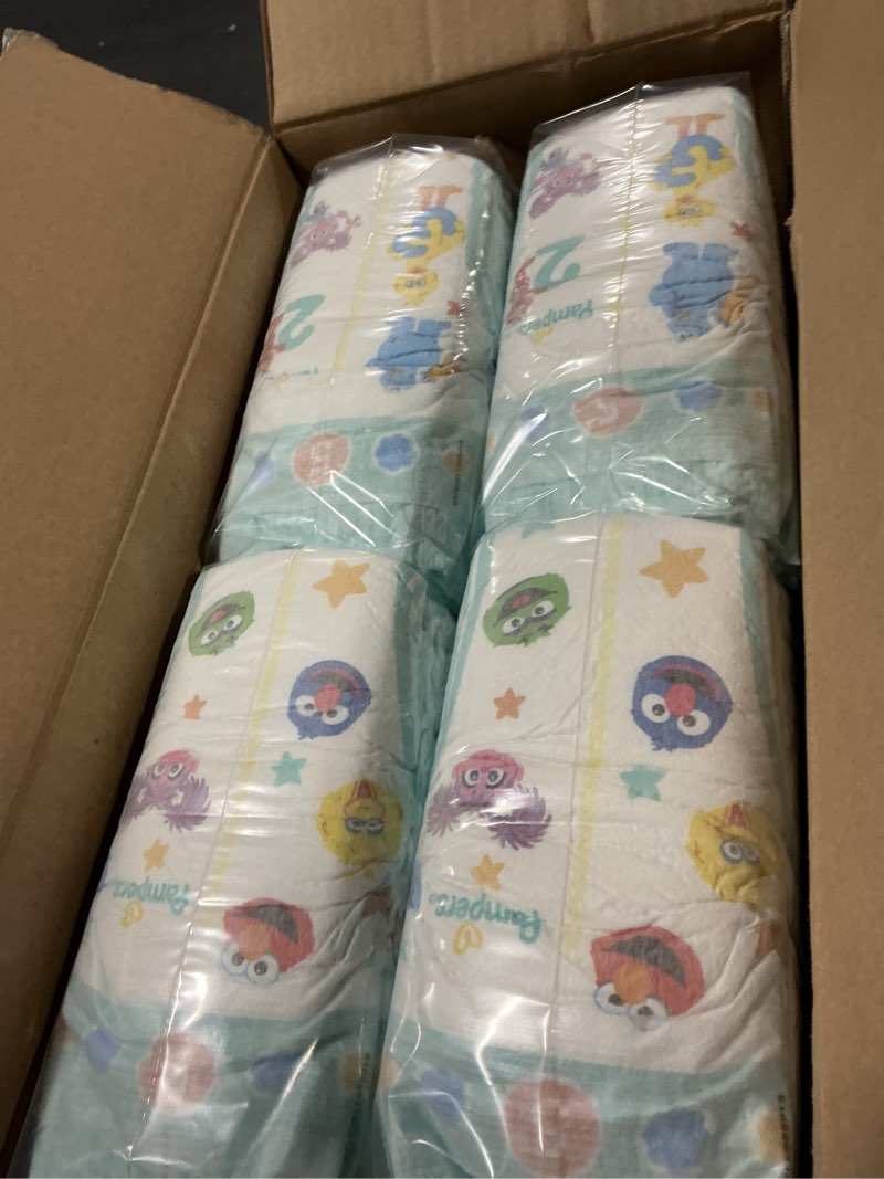 Condition photo showing New/Like New for pampers diapers - baby dry - size 5, 132 count, absorbent disposable infant diaper (packaging may vary) size 5 132