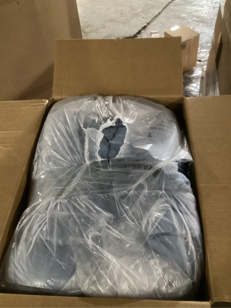 Condition photo showing Good Condition for cozylux king size comforter set grayish blue, 7 pieces soft pinch pleat bed in a bag king comforter set with sheets, boho bed set with down alternative comforter, sheets, pillowcases & shams grayish blue king
