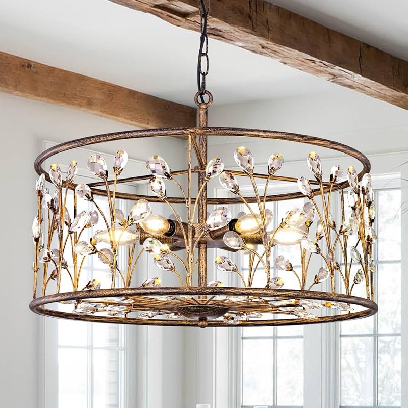 Wellmet drum chandelier