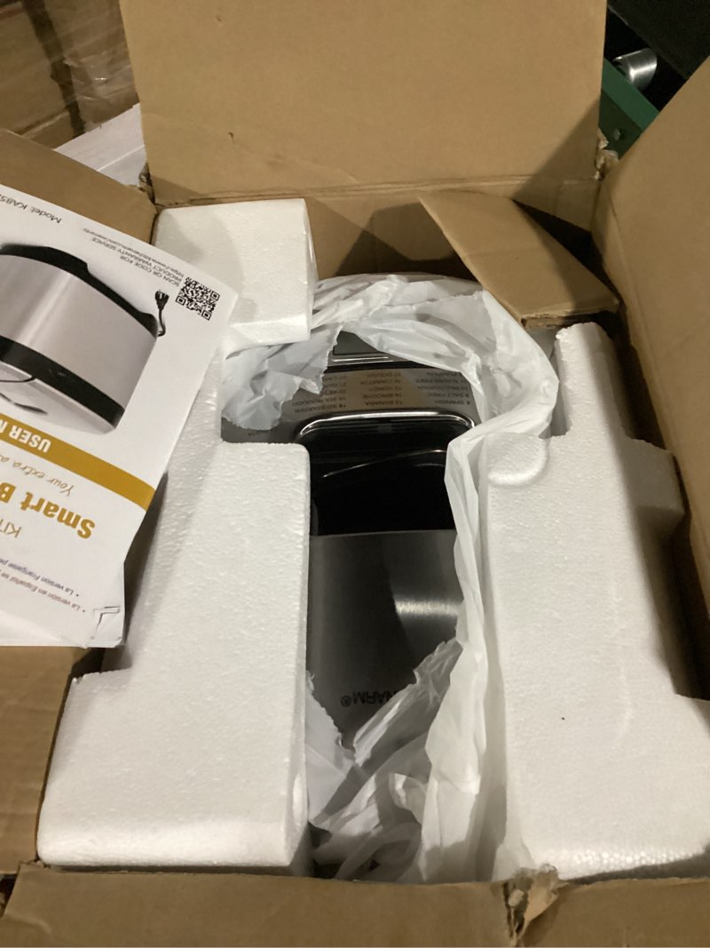 Condition photo showing Good Condition for KITCHENARM 29-in-1 SMART Bread Machine with Gluten Free Setting 2LB 1.5LB 1LB Bread Maker Machine with Homemade Cycle - Stainless Steel Breadmaker with Recipes Whole Wheat Bread Making Machine 29 Programs - 3 Loaf Sizes - 3 Crust Colors Stainless Steel