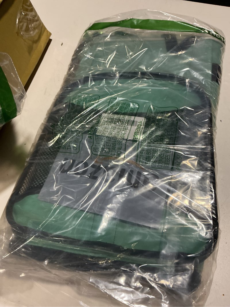 Condition photo showing As Is for cat carrying case pet dog carrier soft-sided cat bag airline approved, pet travel carrier up to 15 lbs, collapsible cats carrier dog carrier for medium small cats dogs(17x11x11 green) 17.0"l x 11.0"w x 11.0"h green