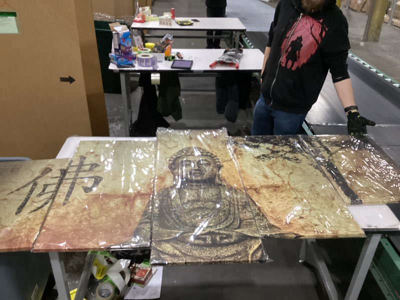 youkiswallart Buddha Wall Art for Living Room Large 5 Piece Zen Photo Picture HD Canvas Print Painti