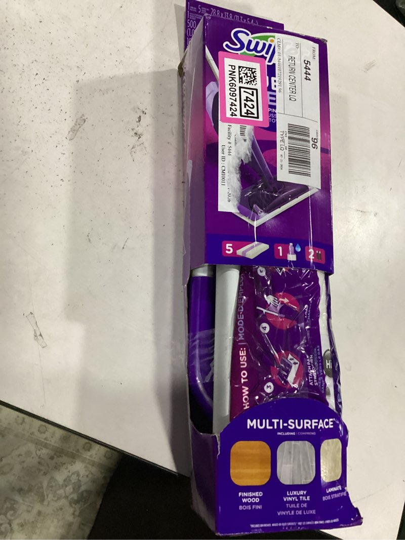 Condition photo showing New/Like New for swiffer wetjet 11 in. w wet mop kit