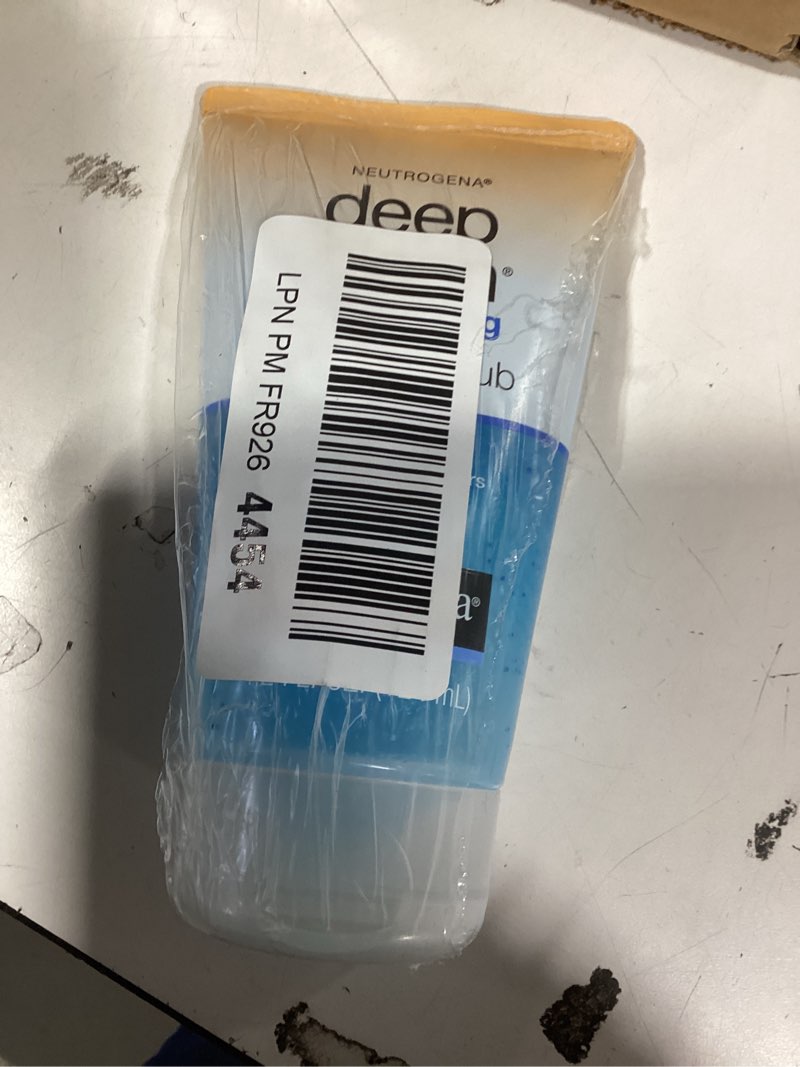 Condition photo showing New/Like New for neutrogena deep clean invigorating foaming daily exfoliating facial scrub with glycerin, gentle, cooling & exfoliating gel face wash to remove impurities, dirt, oil & makeup, 4.2 fl. oz 4.2 fl oz (pack of 1)