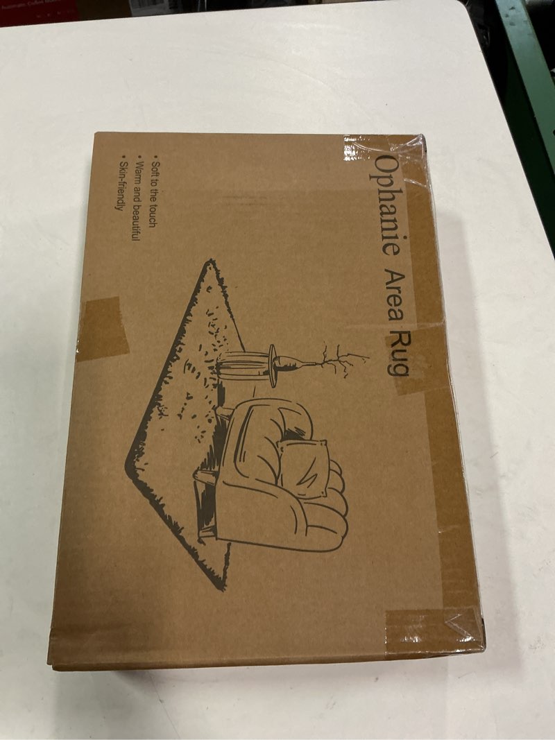 Condition photo showing New/Like New for Ophanie Upgrade 4x6 Rugs for Bedroom, Grey, Fluffy Shaggy Soft Area Rug, Gray Non-Slip Indoor Floor Carpet for Living Room, Kids Baby Boys Teen Dorm Home Decor Aesthetic, Nursery, Rug 4' x 6' (Bedroom 30-60ft²) 1-grey