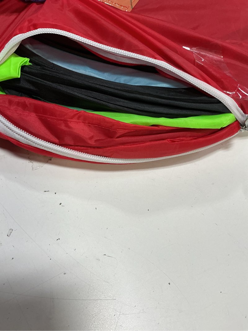 Condition photo showing Good Condition for UTEX 3 in 1 Pop Up Play Tent with Tunnel, Ball Pit for Kids, Boys, Girls, Babies and Toddlers, Indoor/Outdoor Playhouse Red/Yellow & Square Tent