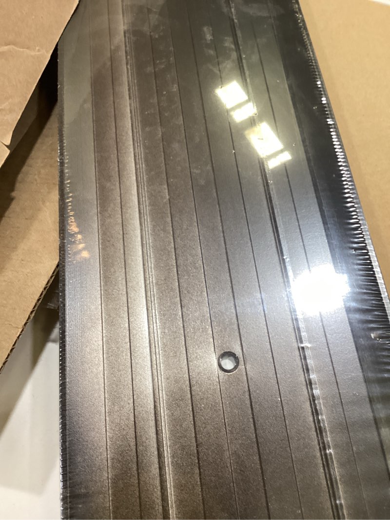 Condition photo showing Good Condition for M-D Building Products 69816 Aluminum Commercial Flat-Profile Threshold: Durable and Sleek Entryway Access Solution Draft Protection (6 in. x 1/4 in. x 36 in) (Bronze) Bronze 6 in x 36 in