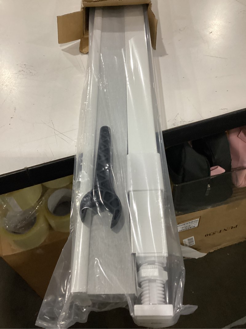 Condition photo showing Good Condition for lazblinds cordless cellular shades, no tools no drill blackout honeycomb shades pleated blinds for windows, 31'' w x 48'' h, silver white blackout-silver white 31'' w x 48'' h