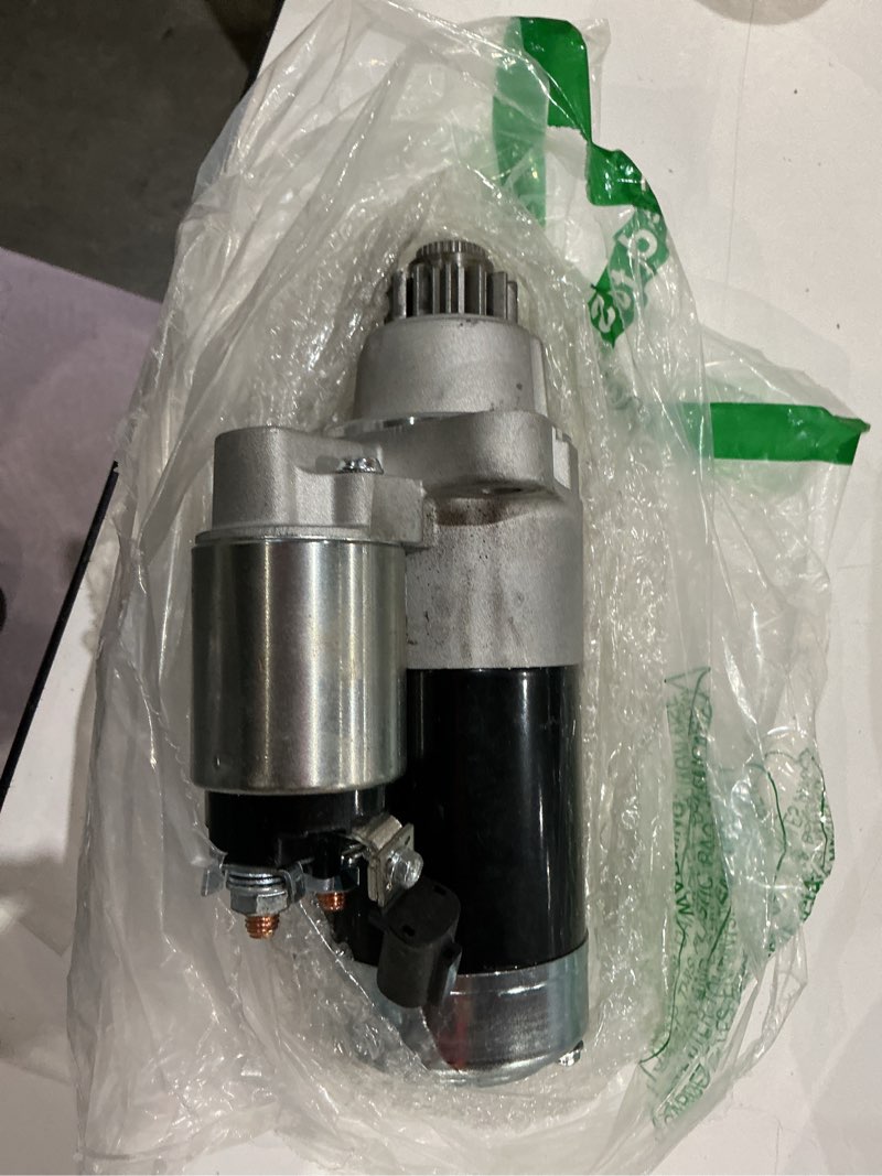 Condition photo showing As Is for a-premium starter motor compatible with nissan maxima 2007-2008 v6 3.5l, murano 2003-2007 v6 3.5l, 12v 1.7kw 13 teeth ccw, replace# 23300ca000