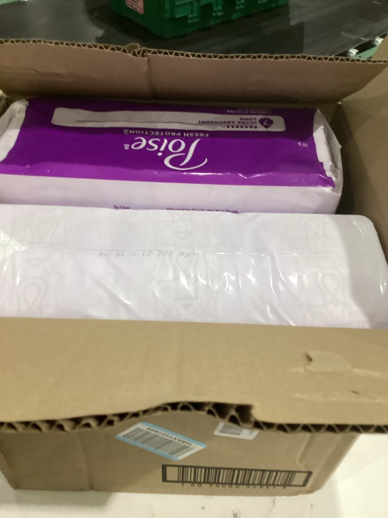 Condition photo showing Good Condition for Poise Incontinence & Postpartum Pads for Bladder Leaks, 7 Drop Ultra Absorbency, Long Length, 78 Count, Packaging May Vary Long 78