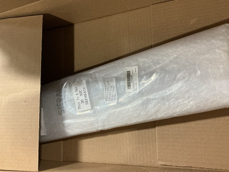 Condition photo showing New/Like New for Sieral Aquarium Lids Polycarbonate Canopy 2 Pieces Set 22.95 x 11.5 x 0.12 inch for 33/40/55 Gallon with Center Brace Aquariums Cover Fish Tank Lid with a Hook Knife, Clear Clear 48 x 13 Inch