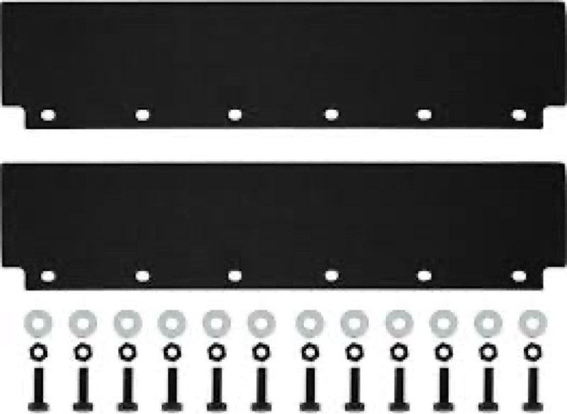 buyers products 8592428 poly fender flap extension, set of 2, bolt-on mounting extension for semi truck fender, for use with buyers products 8592424