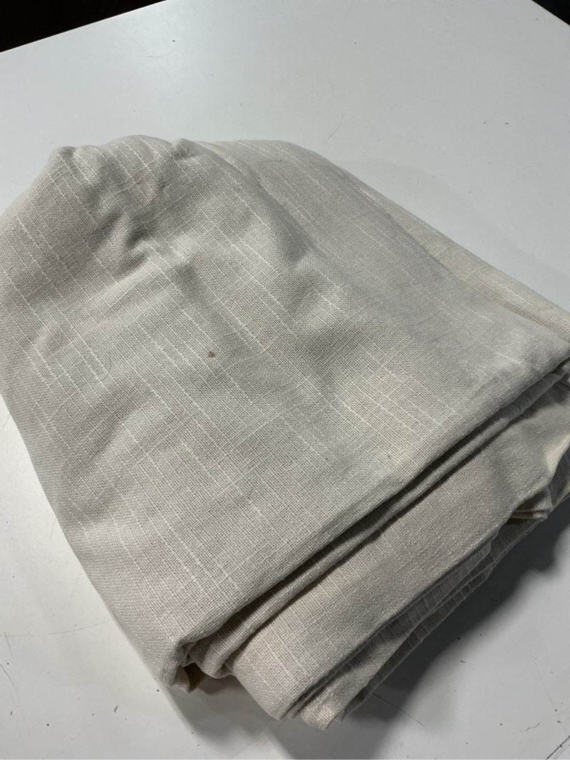 Condition photo showing Good Condition for 1 panel cotton slub room darkening curtain, 48x84, natural