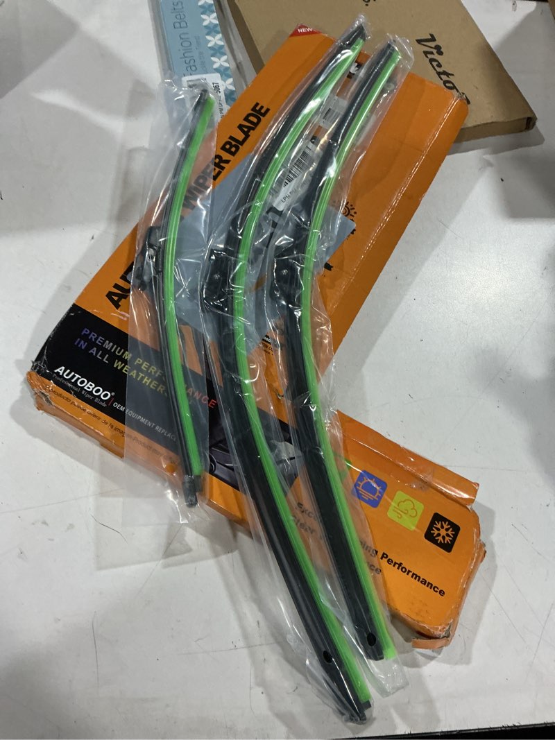 Condition photo showing Good Condition for autoboo 25"+22" windshield wipers with 15" rear wiper blade replacement for volkswagen vw tiguan 2018 2019 2020 2021 2022 2023 2024 2025 -original factory quality (pack of 3) 25"+22"+14"
