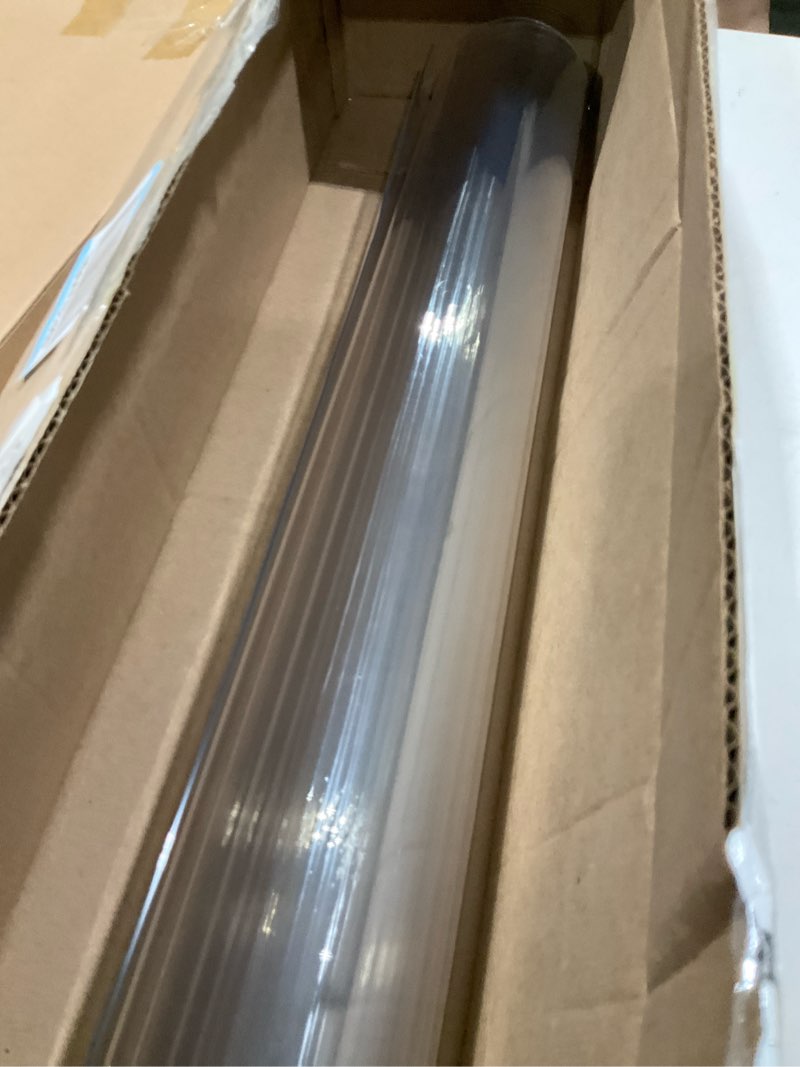 Condition photo showing Good Condition for LovePads Clear Desk Mat 28 x 64 Inch, 1.5mm Thick Clear Table Protector, Waterproof Plastic Table Cover Protector, PVC Desk Protector Mat, Vinyl Desk Cover for Desktop, Coffee & Dining Table 28" x 64" (Rectangular) Clear 1.5mm