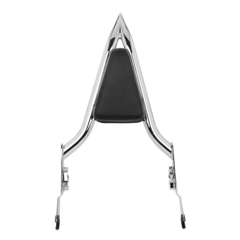 bvomheez 25" detachable sissy bar backrest for harley davidson touring, chrome heavy duty steel pass
