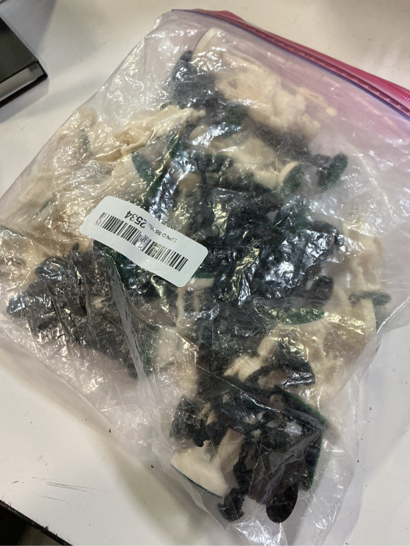 Condition photo showing Good Condition for 3 3/4" black & white roman legion plastic chess pieces - felted