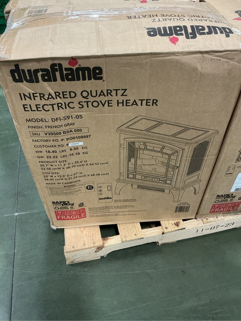 Condition photo showing New/Like New for duraflame Infrared Quartz Electric Stove Heater - DFI-591-02 - Bronze