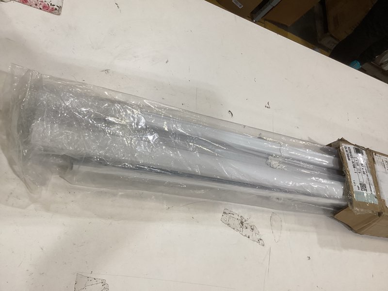 Condition photo showing New/Like New for dez furnishings premium cordless 1" room darkening vinyl mini blinds, 57" w x 48" h, white 57"w x 48"h