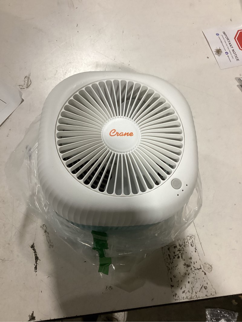 Condition photo showing Good Condition for Crane Evaporative Humidifier With Wick Filter, Dishwasher Safe Tank, UV Light, Invisible Mist Evaporative Humidifiers for Bedroom, Nursery, Office, Easy Clean Humidifier 3.8L Tank, Up To 250 SQ FT