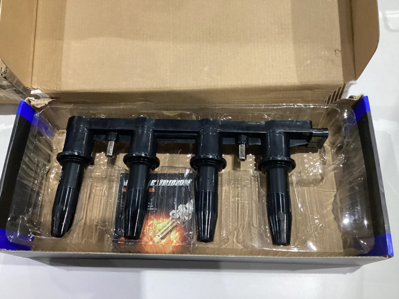 Condition photo showing Good Condition for UF620 Ignition Coil & 4504 Double Iridium Spark Plug for 11-15 Chevy Cruze, 12-18 Chevy Sonic,09-11 Aveo Aveo5 /09-10 Pontiac G3 1.6L 1.8L L4 Replaces# 90919-02247 C1646 5C1703 D517C UF620 Ignition Coil + Spark Plug