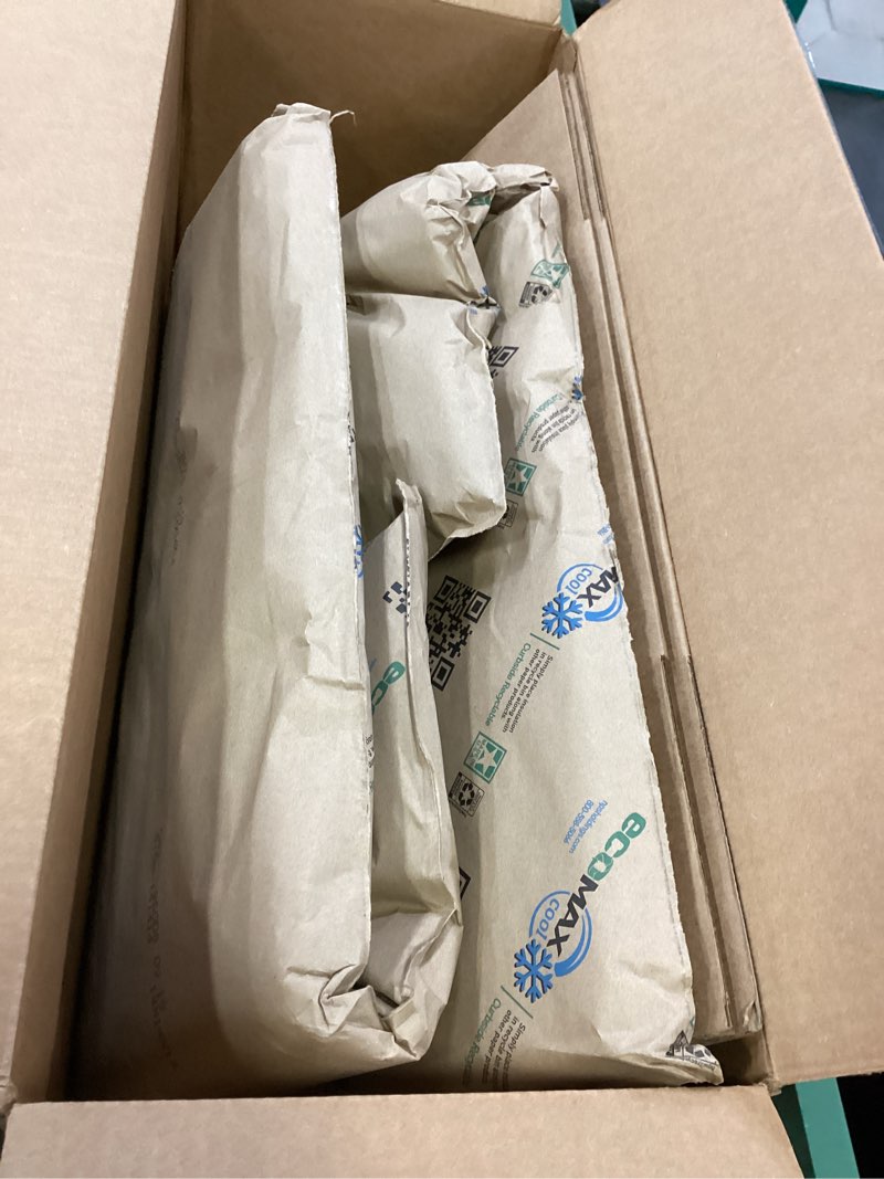 Condition photo showing As Is for IDL Packaging 14" x 14" x 14" Insulated Shipping Box (USA-Made, 5.8-Gallon Capacity), Pack of 1 - Includes EcoMax™ Thermal-Paper Liners, Absorb Condensation - For Frozen Food, Meat, or Fish 14" x 14" x 14" Box with Liners (1-Pack)