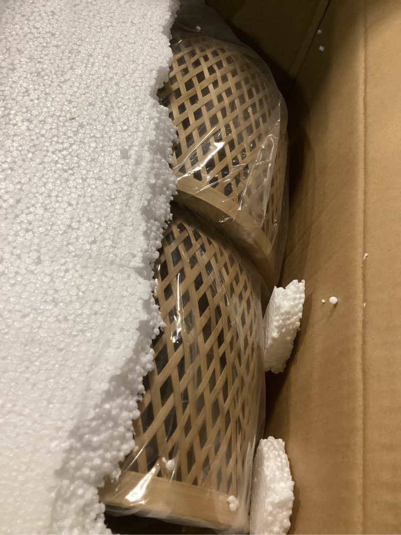 Condition photo showing Good Condition for Modern Bamboo Woven Pendant Light, 2 Pack 7.8" Dome Coastal Bamboo Wicker Dome Pendant Lighting Fixture for Kitchen Dining Room Living Room Foyer 7.8"- 2 Pack