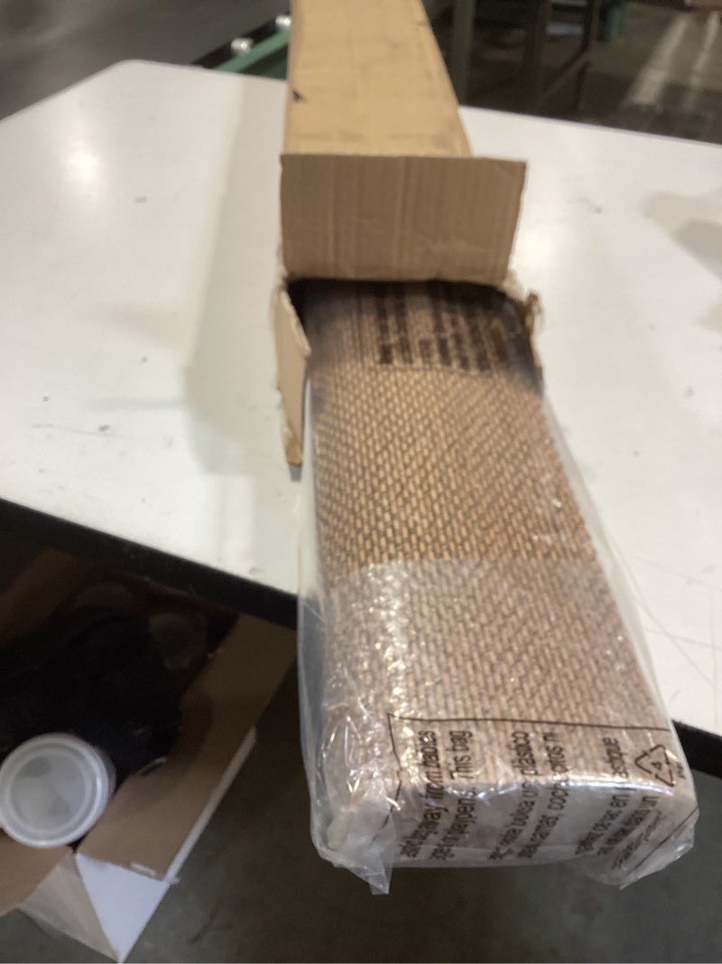 Condition photo showing Good Condition for lazblinds no drill cordless bamboo roman shades, light filtering blinds for indoor windows, roll up bamboo blinds for home, 20" w x 64" h, star-brown star-brown 20"w x 64"h