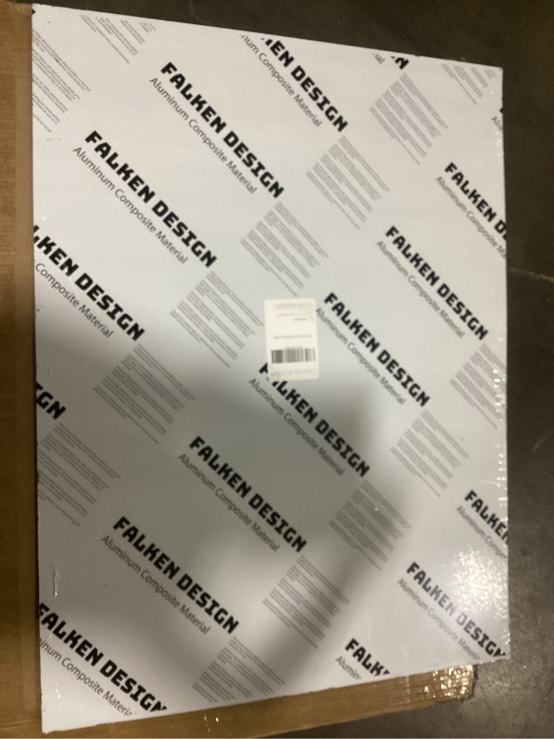Condition photo showing As Is for Falken Design Aluminium Composite Panel Brushed Silver 36 in. x 48 in. x 1/4 in.
